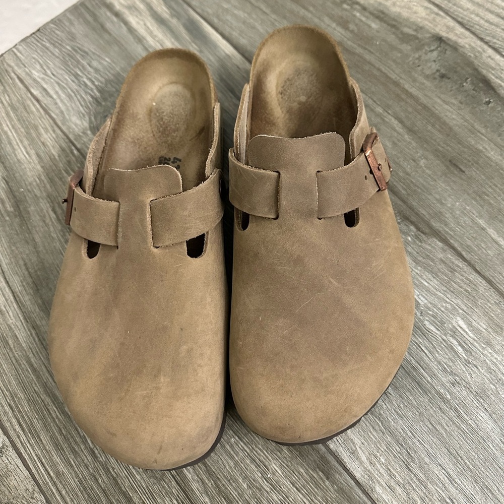 Brikenstock Boston oiled Leather Clogs